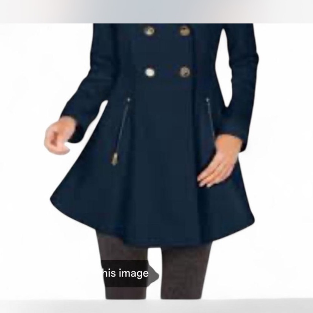 Laundry By Shelli Segal Navy Trench Coat